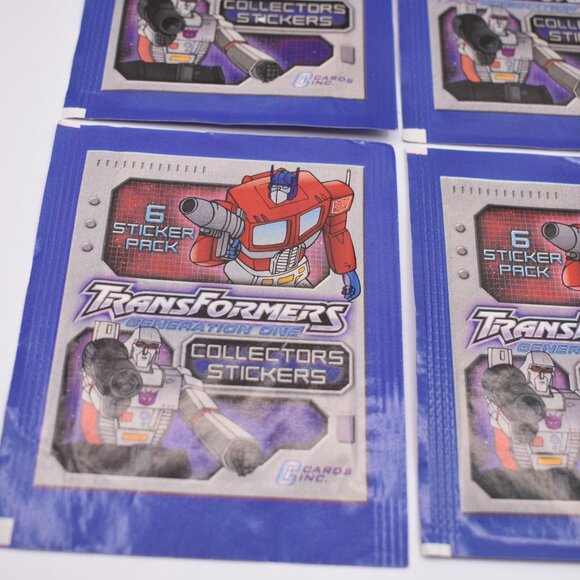10xTransformers Generation One Collectors Stickers Hasbro 6 Sticker Pack Vintage - Picture 7 of 9